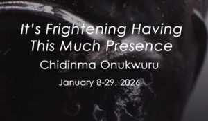 Space 204 welcomes back 2023 Hamblet Award Recipient, Chidinma Onukwuru in January 2026