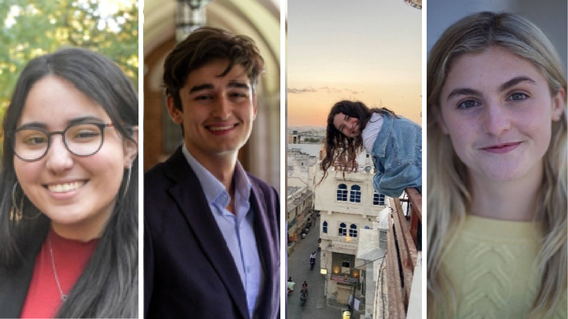 comp of four student headshots
