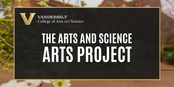 A photo of Buttrick Hall with text announcing the Arts and Science Arts Project.