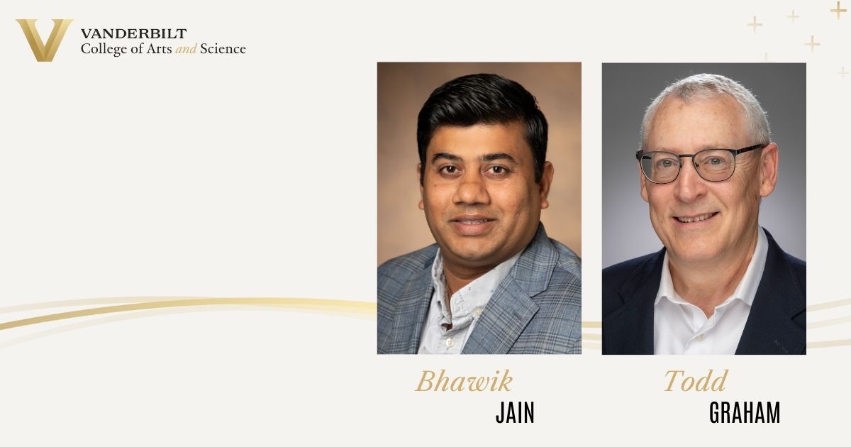 A photo of Bhawik Jain and Todd Graham.
