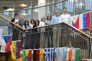 group of smiling people