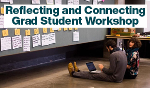 Reflecting and Connecting Grad Student Workshop, Wednesday, September 28, 10 AM to 12 pm, Community Room, Central Library, Click to RSVP